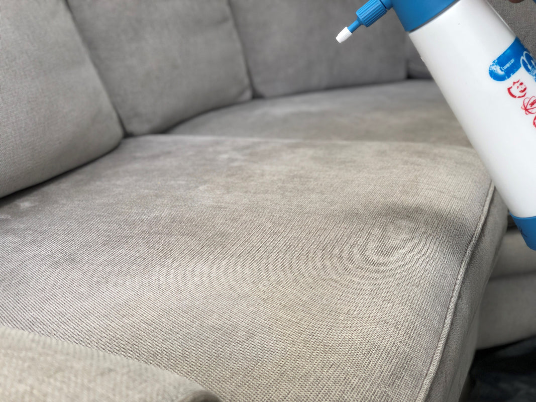 Upholstery cleaning Altrincham Wilmslow pre spray application